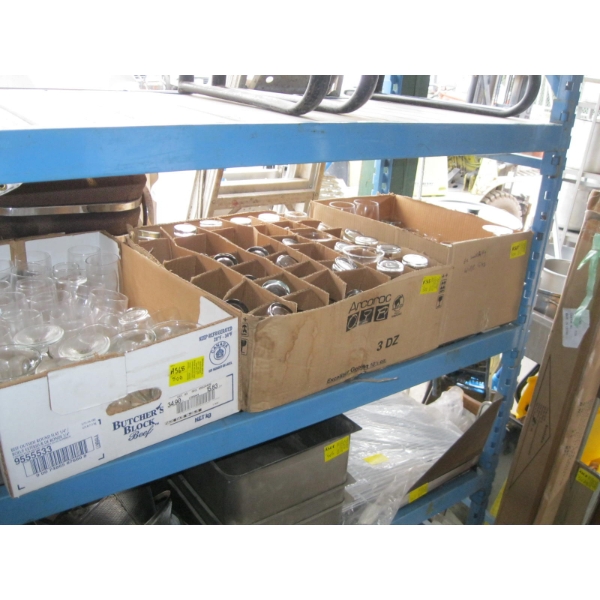3 BOXES OF ASST. WINEGLASSES, WATER GLASSES, ETC.