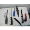 Image 4 : ASST. FISHING KNIVES, SAW & BOX OF ASST. LINE