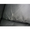 Image 4 : BLACK LEATHER LOOK COUCH & LOVE SEAT - COUCH HAS SOME DAMAGE