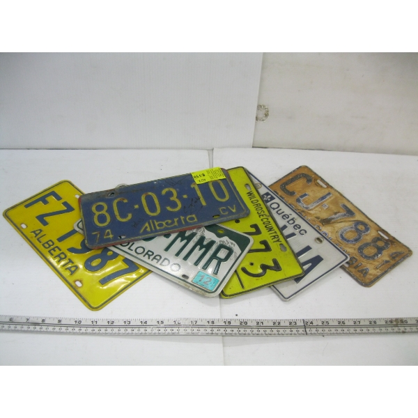 VINTAGE ALBERTA LICENCE PLATES