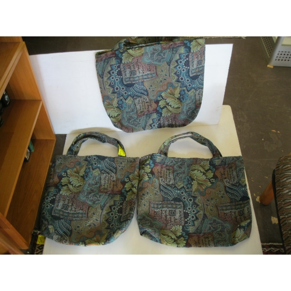 3 TAPESTRY TOTE BAGS
