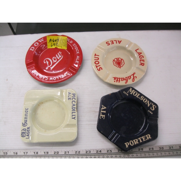 COLLECTIBLE TIN ASHTRAYS