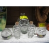 Image 1 : GLASS SKULLS & 2 GLASS PAPERWEIGHTS