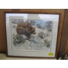 Image 1 : FRAMED & NUMBERED PRINT BY SEERY LESTER, 893/950, GRIZZLY