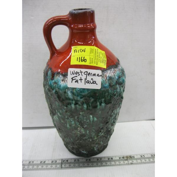 WEST GERMAN FAT LAVA VASE