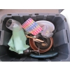 Image 2 : 2 BOXES OF MISC. PLASTIC WINEGLASSES, UTENSILS, ETC.
