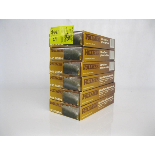 6 BOXES OF HO COBBLESTONE SHEET FOIL