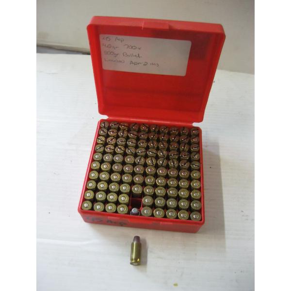 RED CASE W/45ACP CARTRIDGES