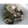 Image 1 : BIN OF ASST. INSULATORS ON POSTS