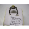 Image 4 : SZ 5 STERLING SILVER .925 RING W/YELLOW & CLEAR STONES