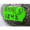 Image 2 : 3 SILVER PIECES - BELT SLIDE ON, EAGLE PIN, ETC.