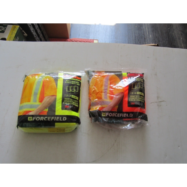 3 PACK OF SHORT SLEEVE REFLECTOR SHIRTS, HI VIS SHIRTS & XXXL LIME GREEN HI VIS SHIRTS