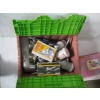 Image 1 : PLASTIC BIN W/MISC. CONTENTS INCL. PAINT SPRAYERS, ETC.
