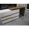 Image 2 : 3 DRAWER DRESSER W/SLIDING TOP DESK END