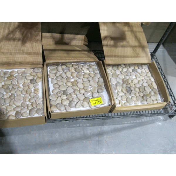 3 BOXES OF PEBBLE MATS & 1 BOX DIFFERENT STYLE