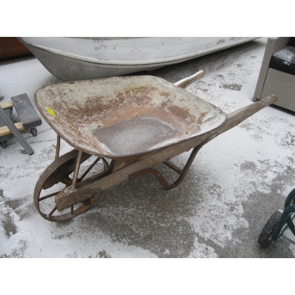 ANTIQUE WHEELBARROW