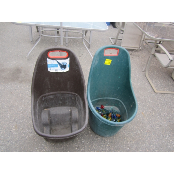 2 MULTI PURPOSE CARTS W/CHRISTMAS LIGHTS