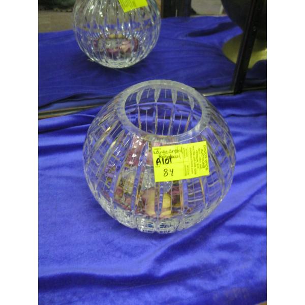 LG. CRYSTAL ROSEBOWL