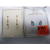 Image 2 : 2 PAIR 14KT GOLD EARRINGS