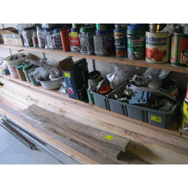 ASST. BOLTS, NAILS, PLANER BLADE, ETC.