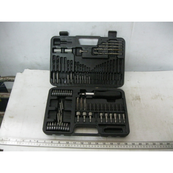 BLACK & DECKER CASED BIT SET - NOT COMPLETE