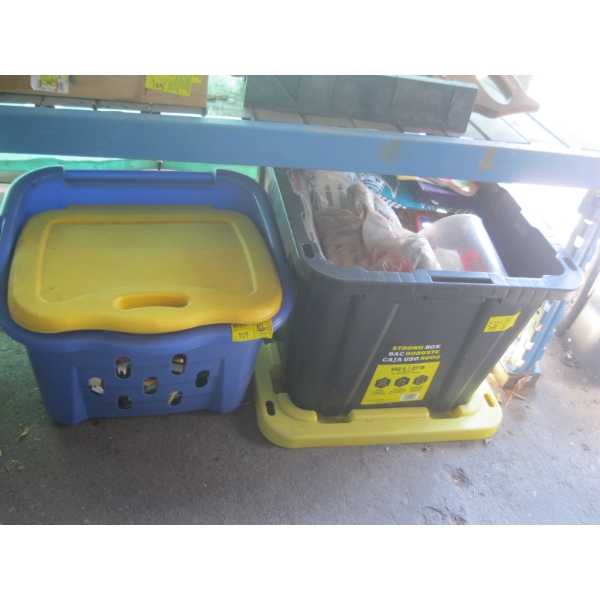 2 BINS OF MISC. KIDs TOYS