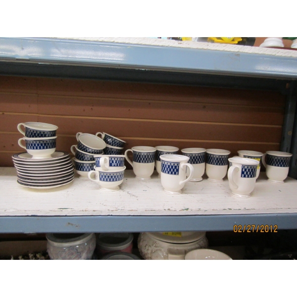SET OF MIKASA CUPS & SAUCERS