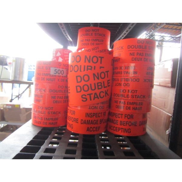 DO NOT DOUBLE STACK STICKERS