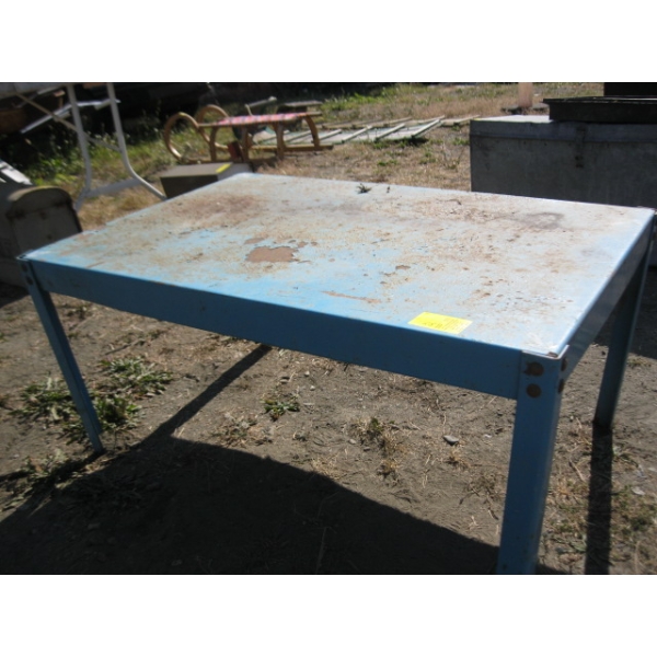 BLUE METAL TABLE