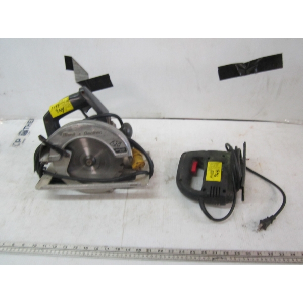 BLACK & DECKER SKILL SAW & A JOBMATE JIGSAW