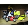 Image 1 : 2 MOTORCYCLES & A SMALL DIECAST MUSTANG CAR