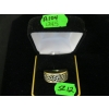 Image 4 : MEN'S 10KT GOLD & WHITE GOLD RING, 8.9G, SZ 12