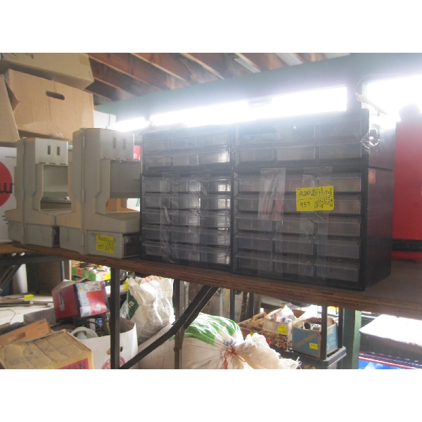 2 SM. STORAGE DRAWER UNITS & 2 TOOL CADDIES