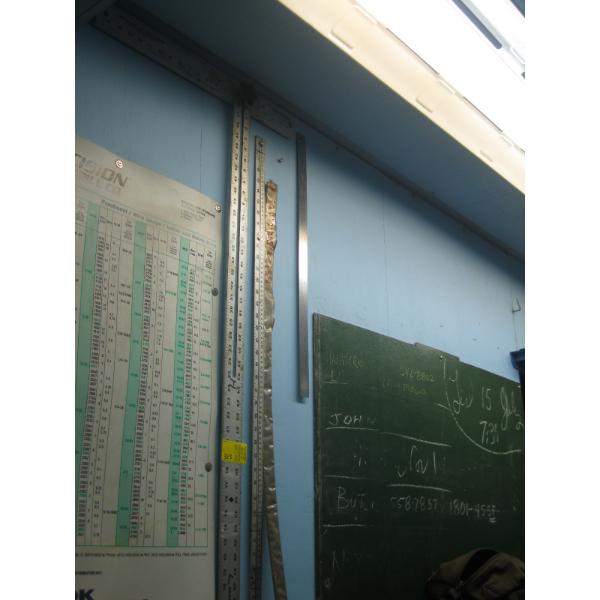 ADJUSTABLE LG. T SQUARE & METAL RULERS
