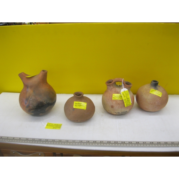 4 POTTERY VASES