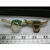 Image 2 : 2 BEADED VERTEBRAE SCARF SLIDES