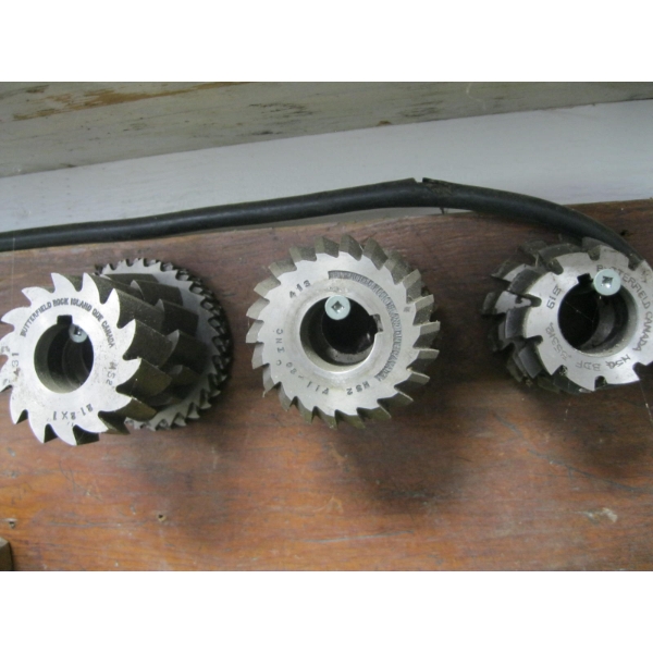 SIDE MILL CUTTERS, ETC. & 4 BESSY HOLD DOWN CLAMPS