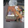 Image 4 : 2 BOXES & BASKET OF MISC. OFFICE ACCESS., BIBLES, ETC.