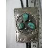 Image 1 : TURQUOISE & SILVER NAVAJO BOLO TIE