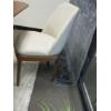 Image 2 : WOOD FRAMED OFF WHITE DINING CHAIR