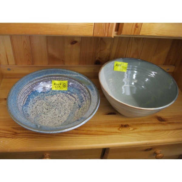 2 BC POTTERS, HAND THROWN BOWLS