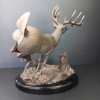 Image 7 : DUCKS UNLIMITED DEER STATUE "HARD RIGHT", BRAD WILLIAMS, 49/1000