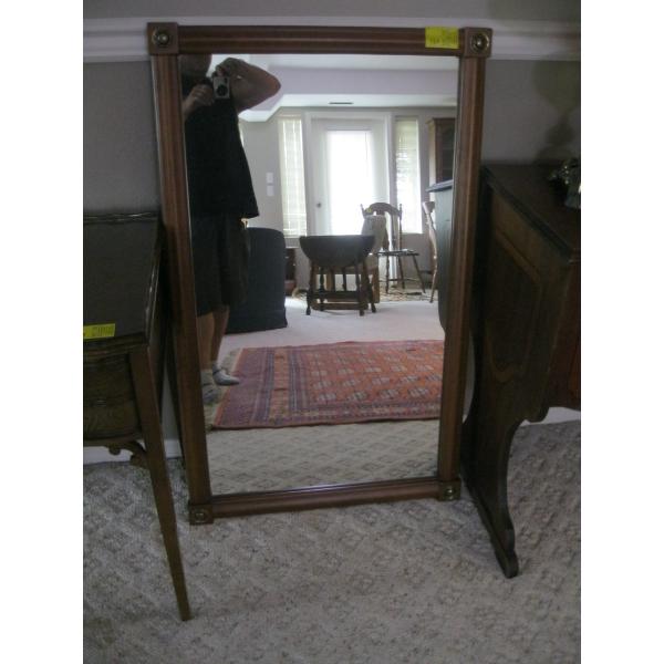 FRAMED MAPLE MIRROR