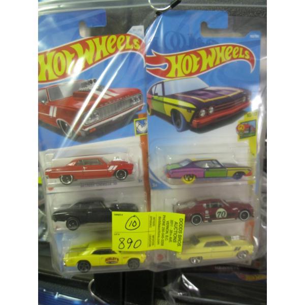 10 NEW HOTWHEELS CARS
