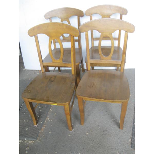 4 WOODEN CHAIRS