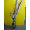 Image 1 : LG. GLASS VASE W/DRIED FLOWERS