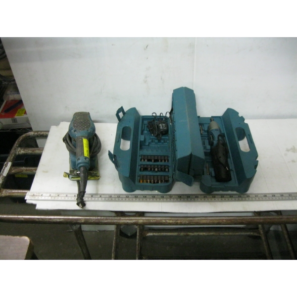 MAKITA SANDER & A MAKITA CORDLESS SCREWDRIVER