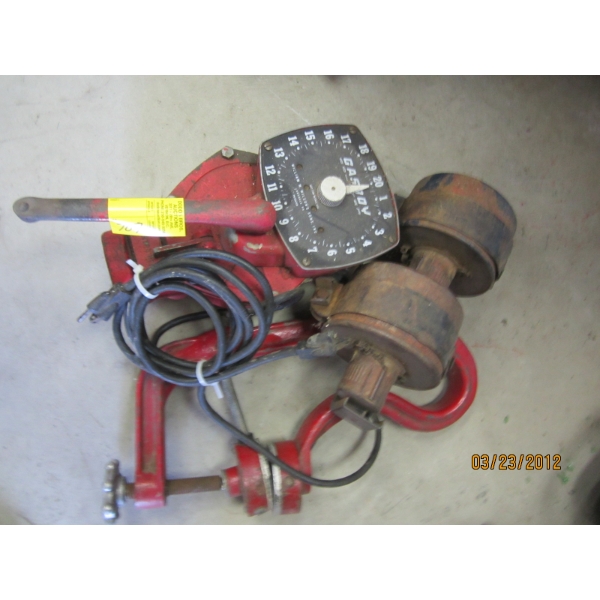 GAS BOY PUMP, TIRE PATCH TOOL, ETC.