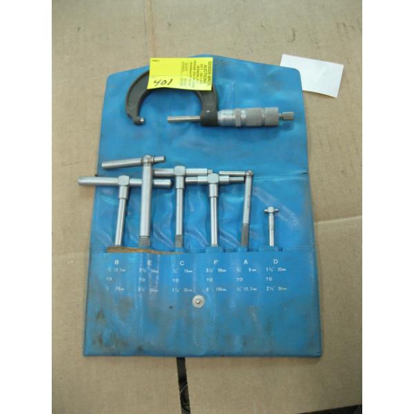 MICROMETER & A SET OF TELESCOPIC GAUGES