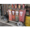 Image 1 : 3 OIL PUMPS W/TANKS & SIGNS ON CART